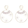 Wholesale of best-selling creative Korean-style flower earrings for women, 925 silver needle stud earrings, simple and retro ethnic style earrings from the manufacturer Item Picture